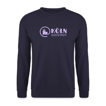 Köln Südstadt rocks - Unisex Pullover - Navy - Vorne - Alina (178cm) & Michal (187cm)