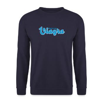 You are my Viagra | Du machst mich an - Sweat-shirt Unisexe - marine - Devant - Alina (178cm) & Michal (187cm)