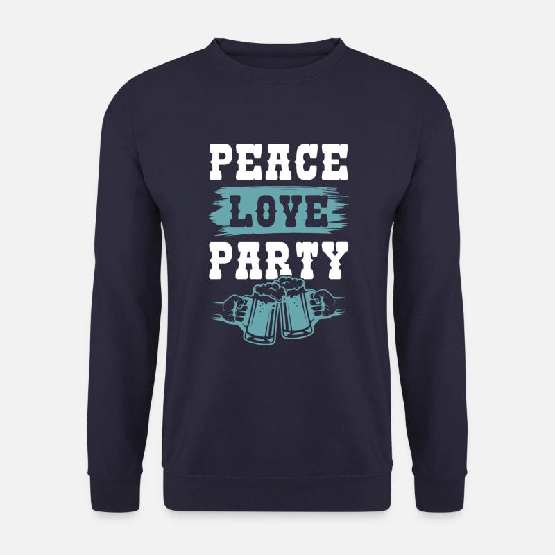 bier friede liebe - Unisex Pullover - Navy