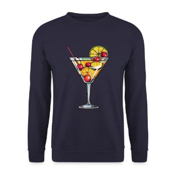 Limonade Drink - Unisex Pullover - Navy - Vorne - Alina (178cm) & Michal (187cm)