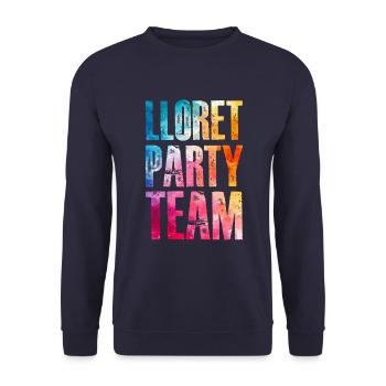 Lloret De Mar Party Team Bunt - Unisex Pullover - Navy - Vorne - Alina (178cm) & Michal (187cm)