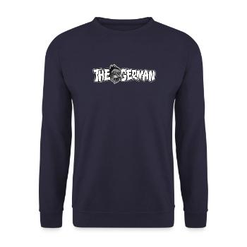 German Eagle Cartoon Style Homeland Love German - Unisex Sweatshirt - navy - Front - Alina (178cm) & Michal (187cm)