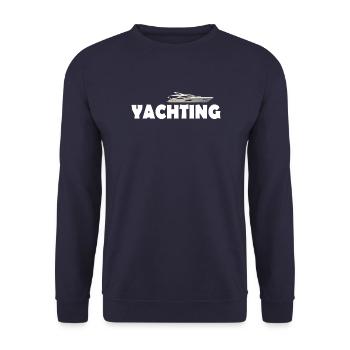 Yachting - Unisex Sweatshirt - navy - Front - Alina (178cm) & Michal (187cm)
