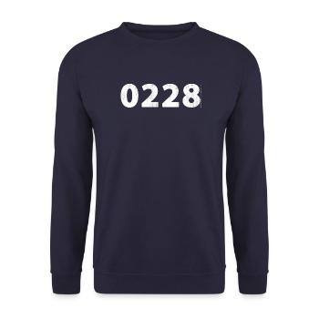 0228 Andijk Lutjebroek Enkhuizen Wervershoof Hem - Sweat-shirt Unisexe - marine - Devant - Alina (178cm) & Michal (187cm)