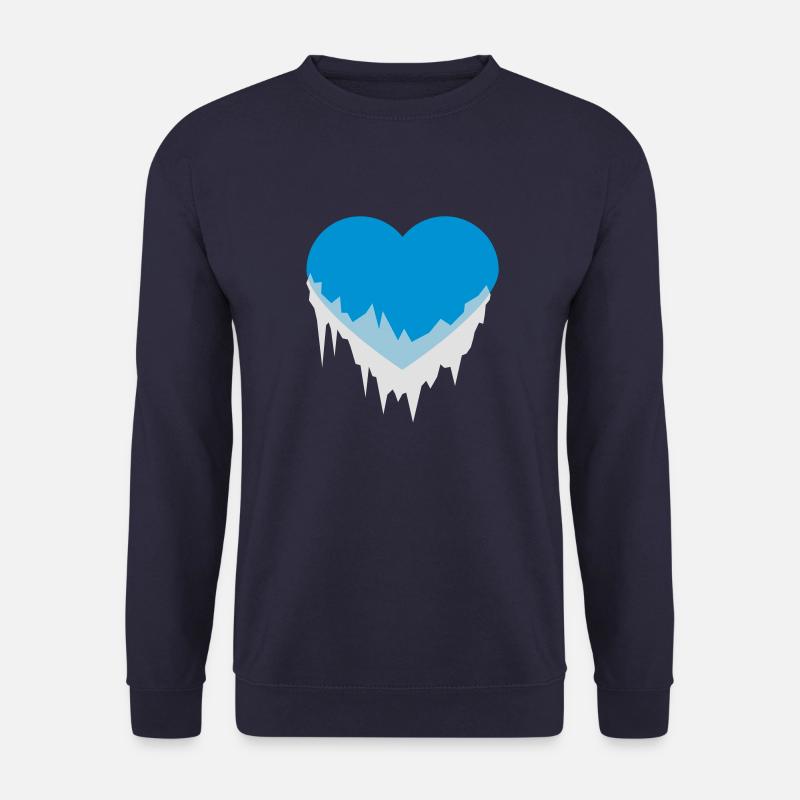 ice heart - Unisex Pullover - Navy