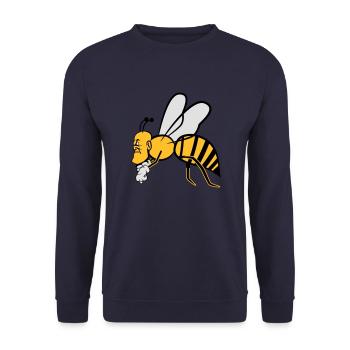 Flying-bee - Sweat-shirt Unisexe - marine - Devant - Alina (178cm) & Michal (187cm)