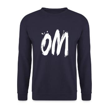OM Yoga - Unisex Pullover - Navy - Vorne - Alina (178cm) & Michal (187cm)