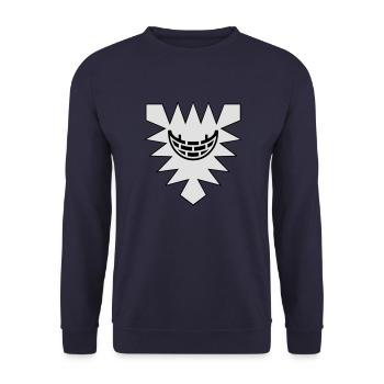 Flagge Wappen Stadt Kiel Deutschland Kiel - Unisex Pullover - Navy - Vorne - Alina (178cm) & Michal (187cm)