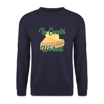 In Comté we trust - Unisex Sweatshirt - navy - Front - Alina (178cm) & Michal (187cm)