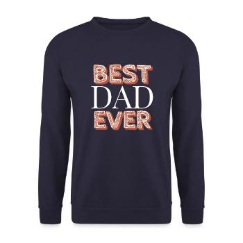 Best dad ever - Sweat-shirt Unisexe - marine - Devant - Alina (178cm) & Michal (187cm)