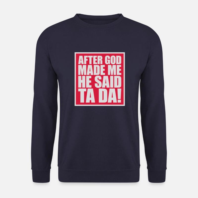 after god made me - Unisex Sweatshirt - navy