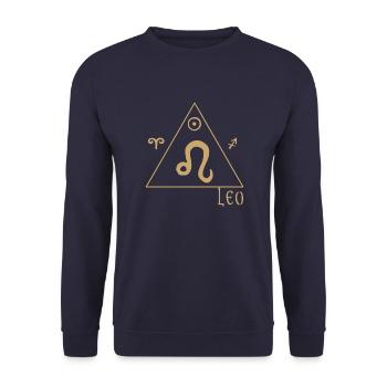 Lion - Sweat-shirt Unisexe - marine - Devant - Alina (178cm) & Michal (187cm)