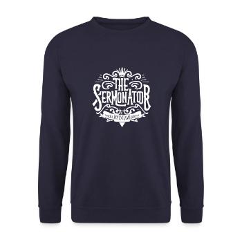 Le Sermonneur - Sweat-shirt Unisexe - marine - Devant - Alina (178cm) & Michal (187cm)
