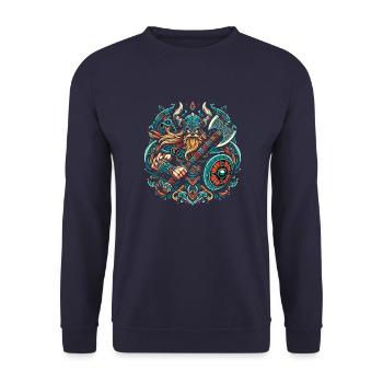 Viking - Sweat-shirt Unisexe - marine - Devant - Alina (178cm) & Michal (187cm)