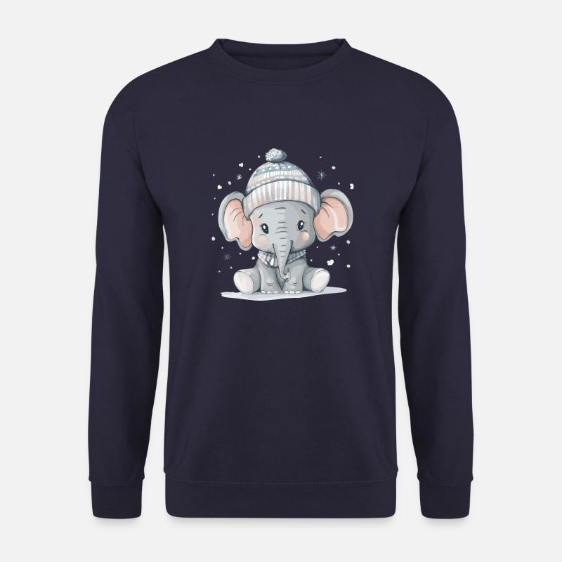 Süßer Babyelefant - Unisex Pullover - Navy