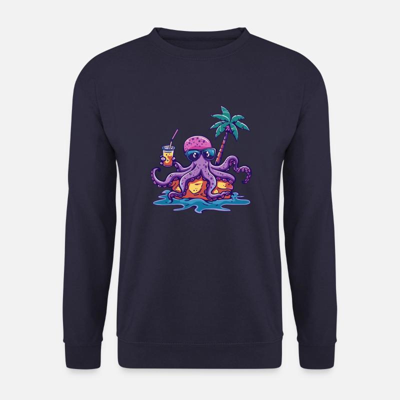 Oktopus Sommer Urlaub - Unisex Pullover - Navy