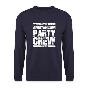 Amsterdam Party Holiday Crew - Unisex Sweatshirt - navy - Front - Alina (178cm) & Michal (187cm)