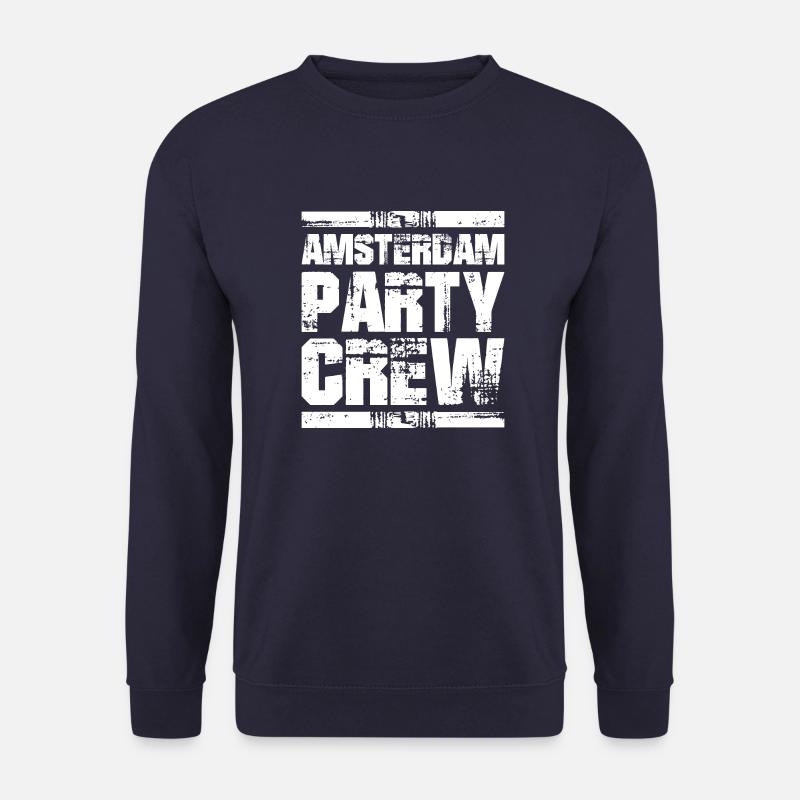 Amsterdam Party Urlaub Crew - Unisex Pullover - Navy