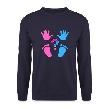 Fille ou garçon - Sweat-shirt Unisexe - marine - Devant - Alina (178cm) & Michal (187cm)