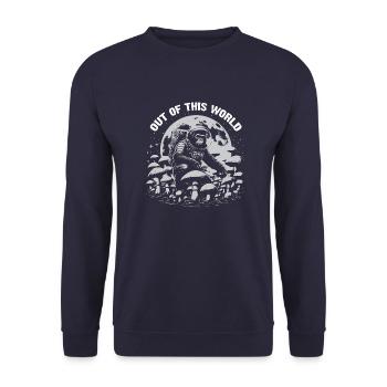 Nicht von dieser Welt - Unisex Pullover - Navy - Vorne - Alina (178cm) & Michal (187cm)