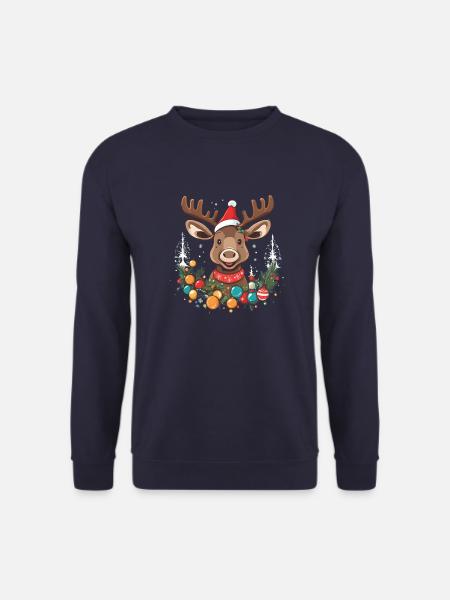 Weihnachtselch - Unisex Pullover - Navy