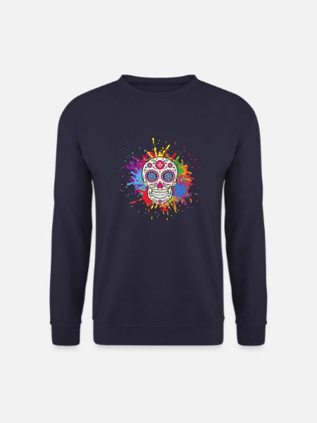 Mexican Skull - Unisex Sweatshirt - navy