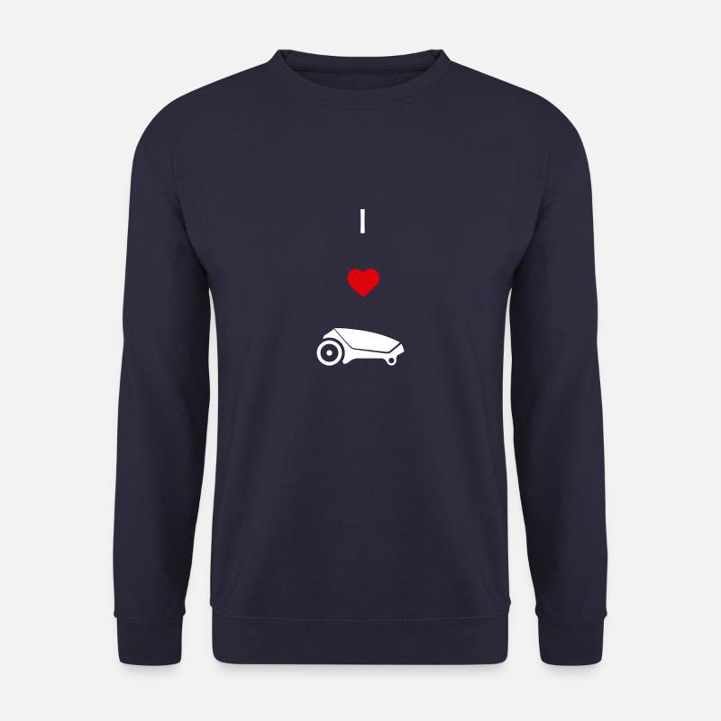 I Love Mowing Robot - Unisex Sweatshirt - navy