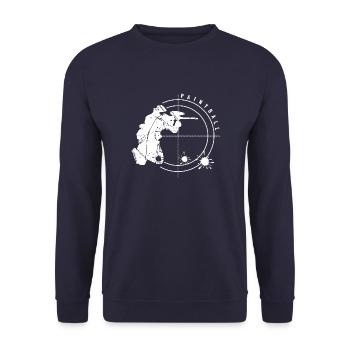 Paintball - Unisex Pullover - Navy - Vorne - Alina (178cm) & Michal (187cm)