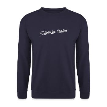 Digne les bains - Sweat-shirt Unisexe - marine - Devant - Alina (178cm) & Michal (187cm)