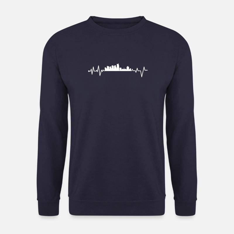 Herzschlag von Leeds - Unisex Pullover - Navy