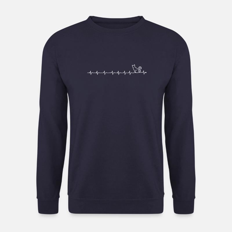 Katzenherzschlag - Unisex Pullover - Navy