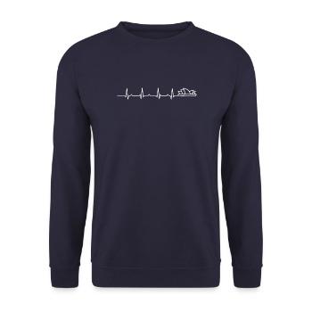 En attente d’image de conception - Sweat-shirt Unisexe - marine - Devant - Alina (178cm) & Michal (187cm)