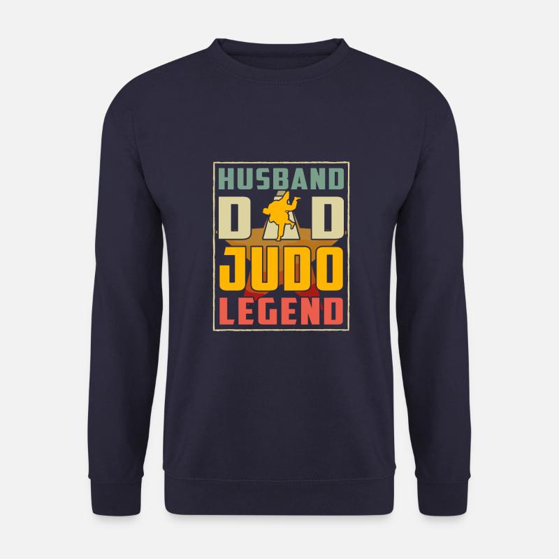 Ehemann Papa Judo-Legende - Unisex Pullover - Navy
