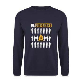 Be Different Judo - Unisex Sweatshirt - navy - Front - Alina (178cm) & Michal (187cm)