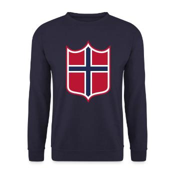 Norway - Unisex Sweatshirt - navy - Front - Alina (178cm) & Michal (187cm)