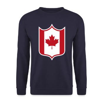 Armoiries du Canada - Sweat-shirt Unisexe - marine - Devant - Alina (178cm) & Michal (187cm)