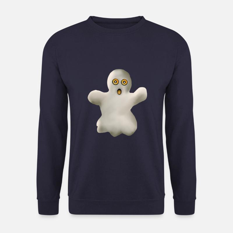 Halloween T-shirt Gespenst spooky cute Shirt - Unisex Pullover - Navy