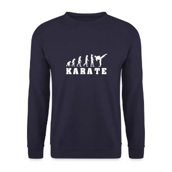 Evolution du Karaté - Sweat-shirt Unisexe - marine - Devant - Alina (178cm) & Michal (187cm)