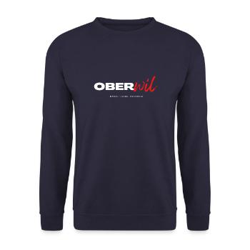 Oberwil - Unisex Pullover - Navy - Vorne - Alina (178cm) & Michal (187cm)