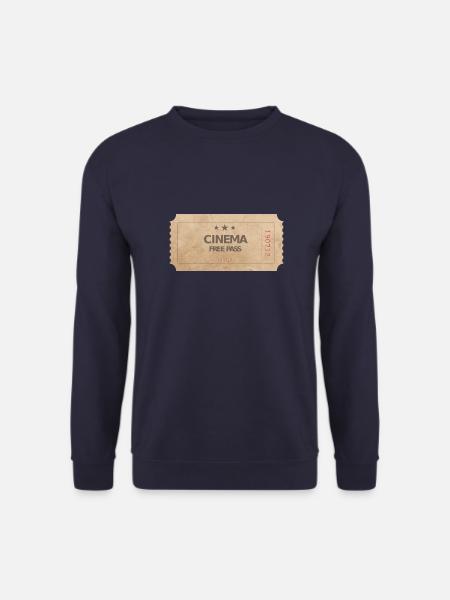 Cinéma Billet Cinéma Cinéma Passage gratuit - Sweat-shirt Unisexe - marine