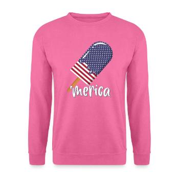 Merica 4. Juli USA - Unisex Pullover - Pink - Vorne