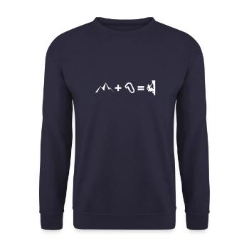 Escalade Addition - Sweat-shirt Unisexe - marine - Devant - Alina (178cm) & Michal (187cm)