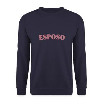 Esposo Mari To Be Groom Married Men Mariage - Sweat-shirt Unisexe - marine - Devant - Alina (178cm) & Michal (187cm)