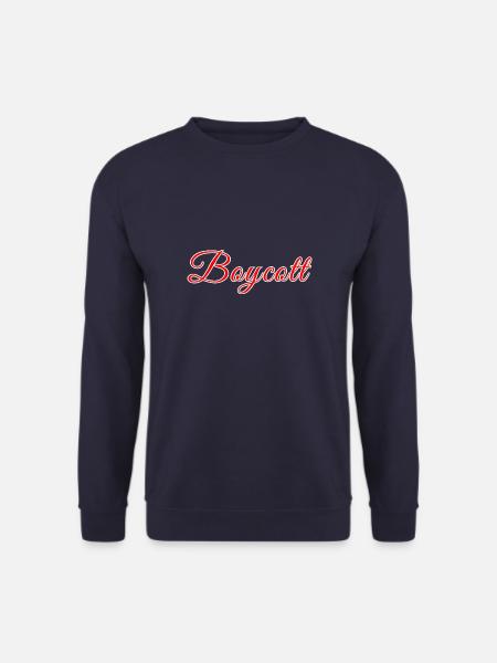 Roter stilisierter Boykott - Unisex Pullover - Navy