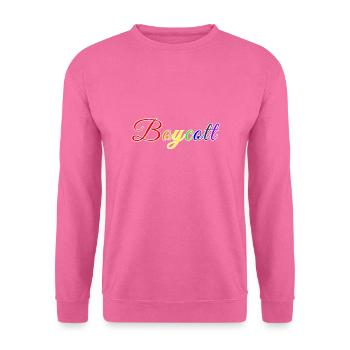 Stilisierter Regenbogen-Boykott - Unisex Pullover - Pink - Vorne