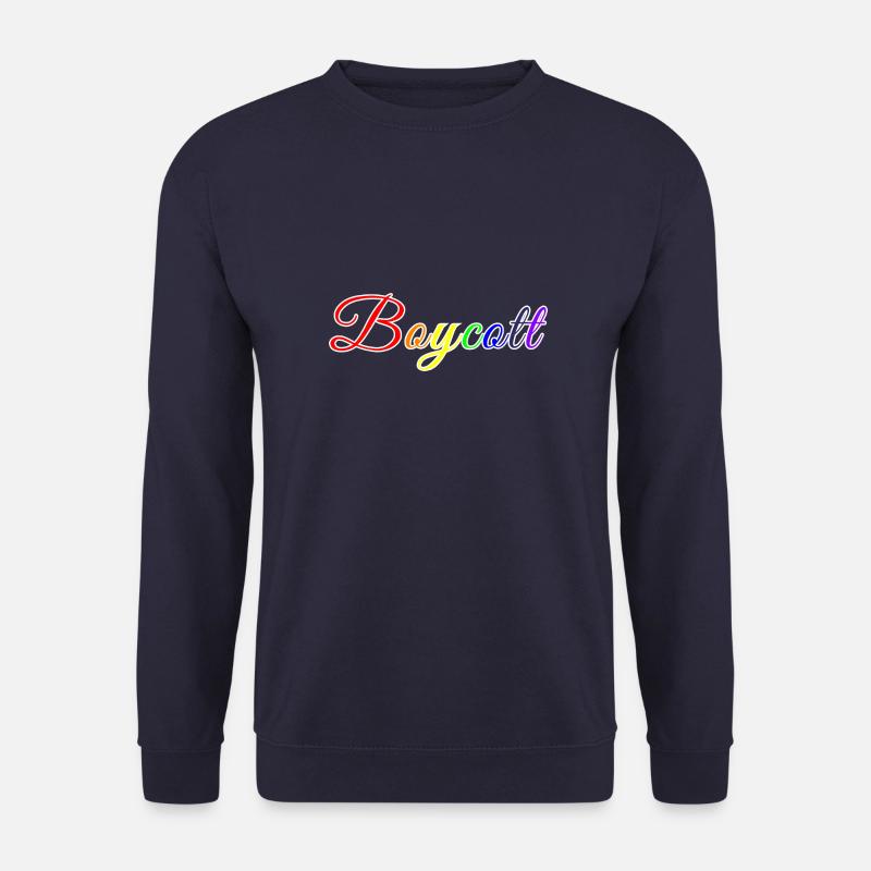 Stilisierter Regenbogen-Boykott - Unisex Pullover - Navy