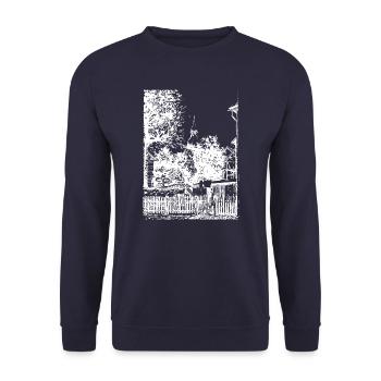 Mon vieux village - village historique à la maison - Sweat-shirt Unisexe - marine - Devant - Alina (178cm) & Michal (187cm)