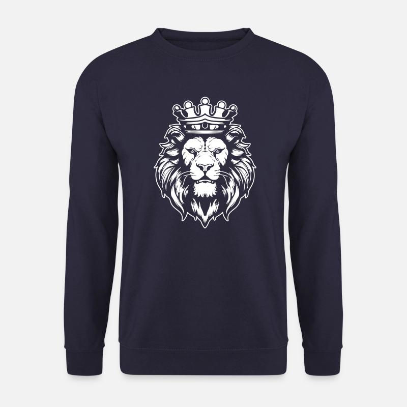 Lion Crown Head King - Unisex Sweatshirt - navy
