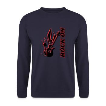 Stein auf 2 - Unisex Pullover - Navy - Vorne - Alina (178cm) & Michal (187cm)