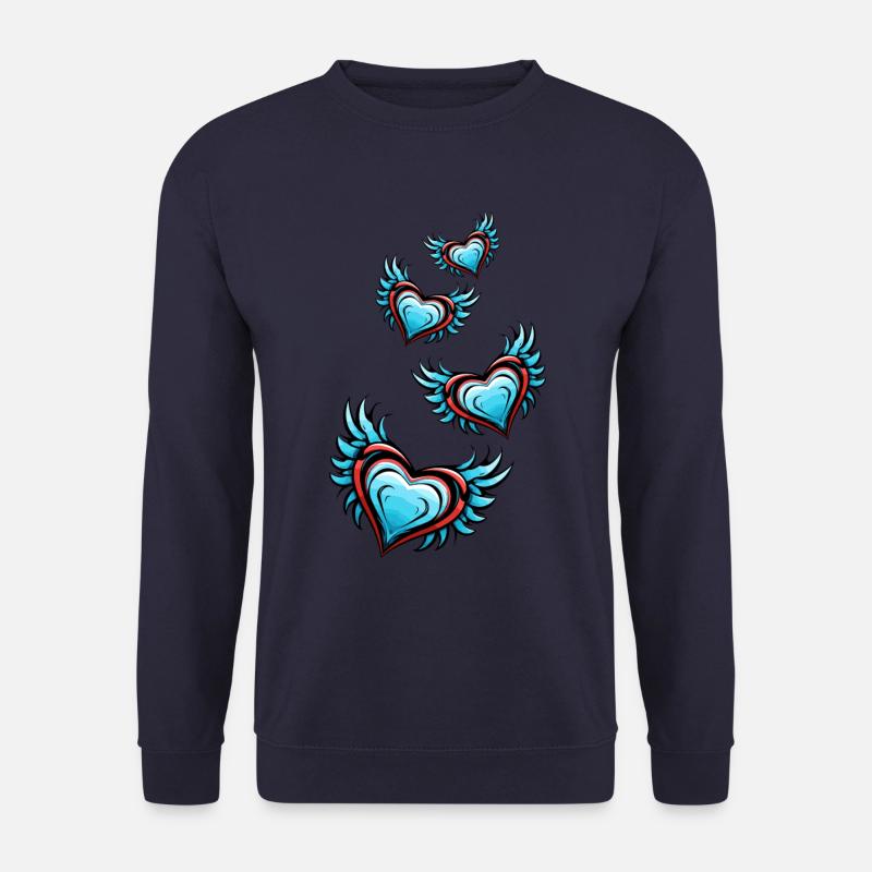 Herz Flügel - Unisex Pullover - Navy
